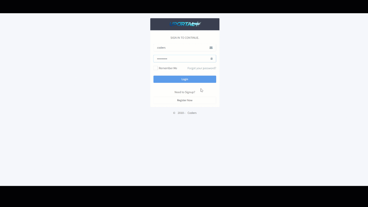 uPortal dashboard